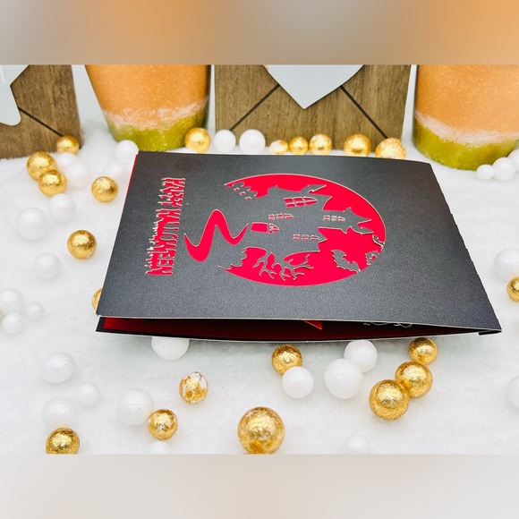 Haunted House Pop Up Card 3D Handmade - Picture 5 of 15